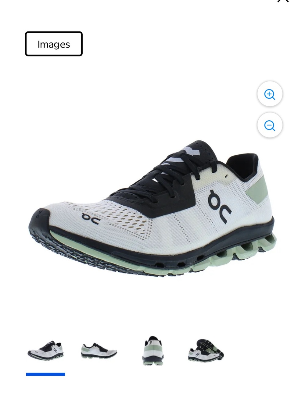 On Cloud Cloudflash Boom Running White / Black Run Athletic Shoes size 12 Men